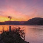 Sonnenuntergang an der Dorfstelle …