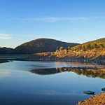 Septemberabend am Edersee/Blick auf Rebach-West …